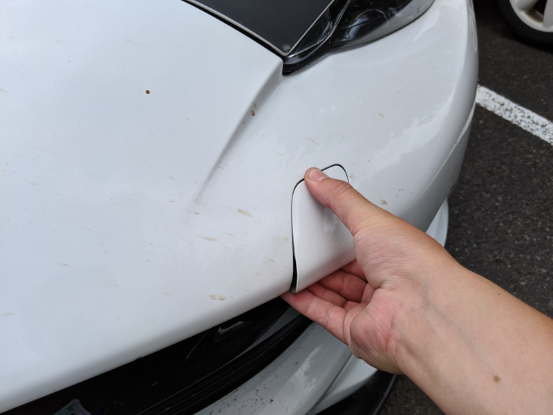 removing the towing eye cover
