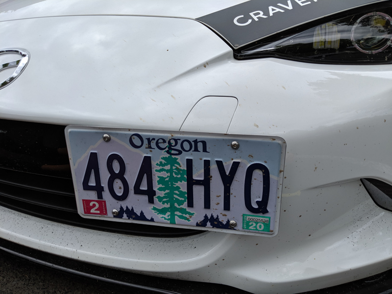 installing the license plate