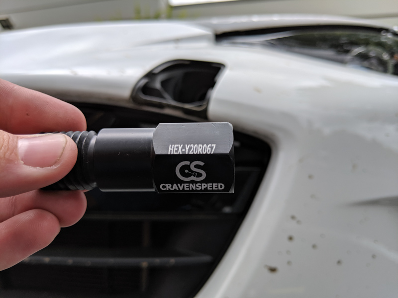 installing the hex stud