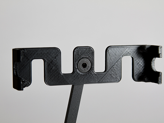 Closeup of Scangauge Mount 3D Printing Lines