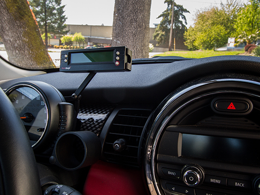 Scangauge Mount Installed on MINI Cooper