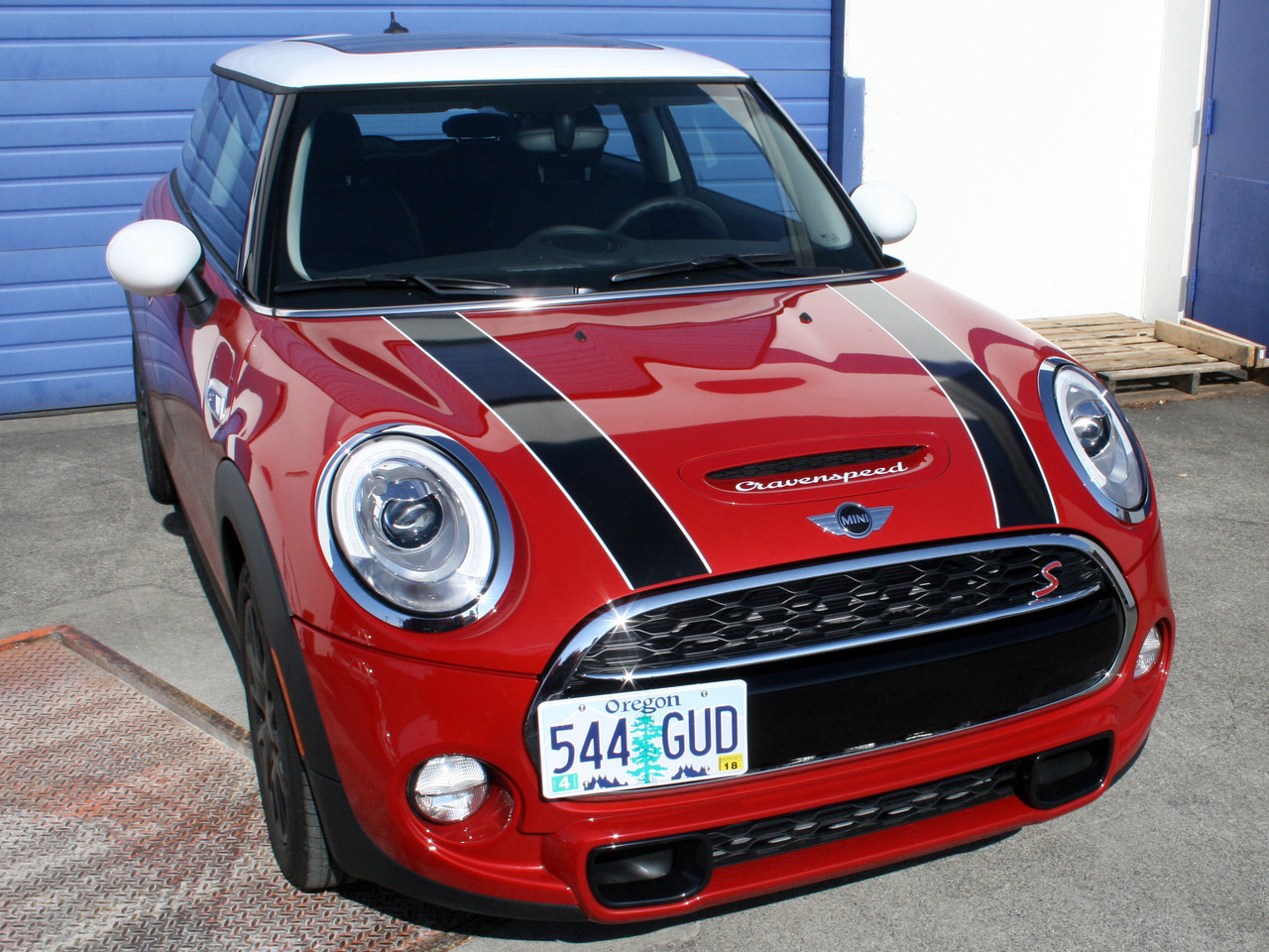The Platypus License Plate Mount for MINI Cooper F56 2014 to 2024