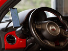 Left quarter view of the CravenSpeed Gemini Phone Mount for FIAT.