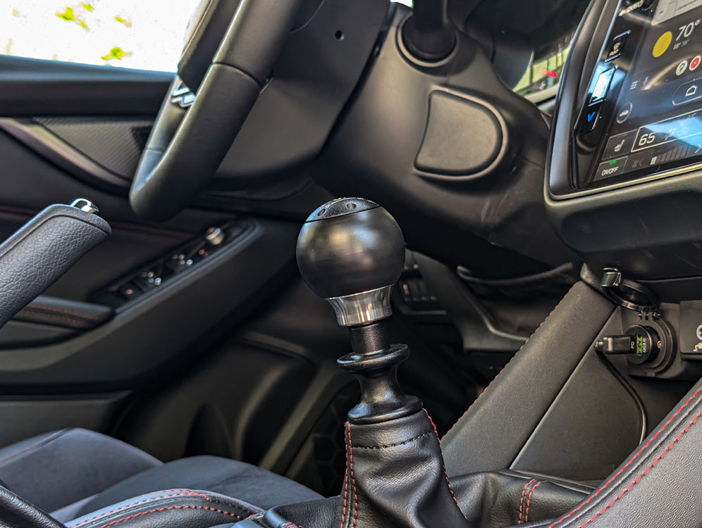 Shift Knob for Subaru WRX VB 2022 to 2025 Black