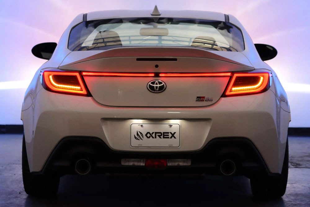 AlphaRex Luxx-Series LED Tail Lights for Subaru BRZ 2nd Generation (ZN8/ZD8) 2022 to 2024 Vivid Red
