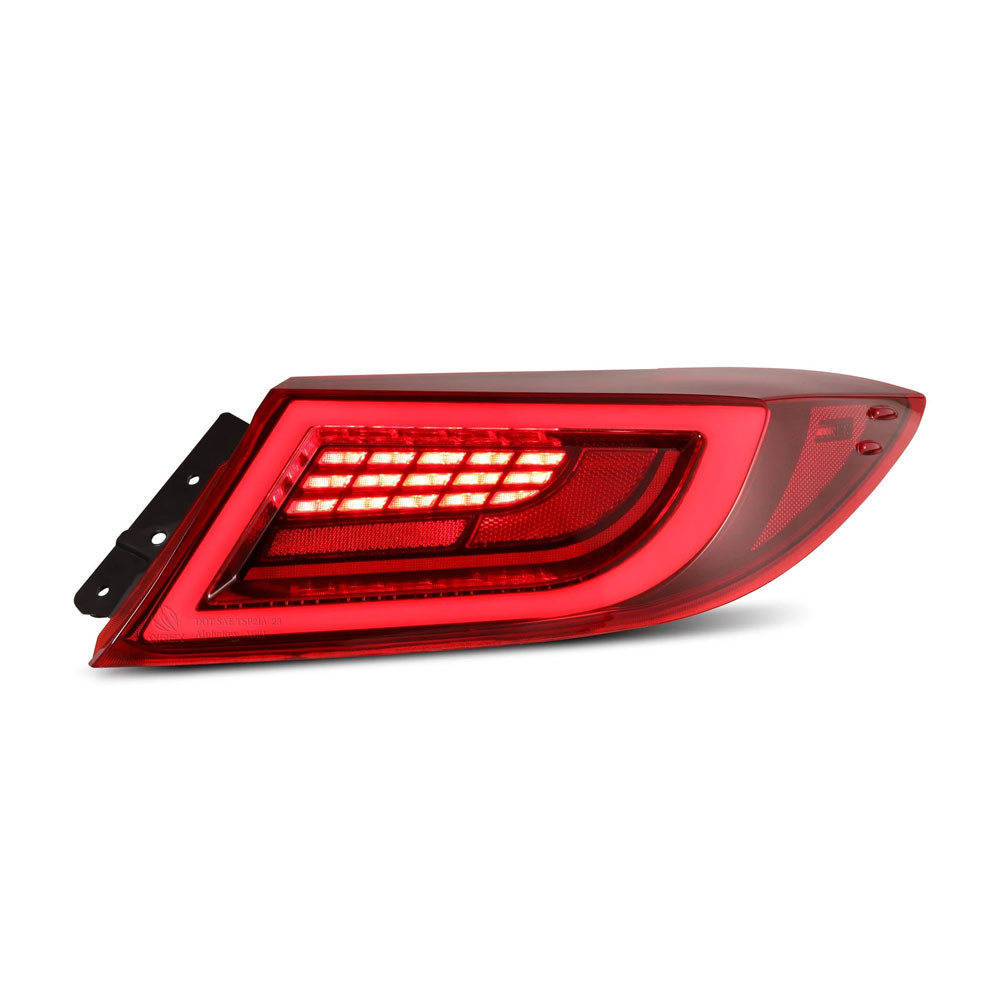 AlphaRex Luxx-Series LED Tail Lights for Subaru BRZ 2nd Generation (ZN8/ZD8) 2022 to 2024 Vivid Red