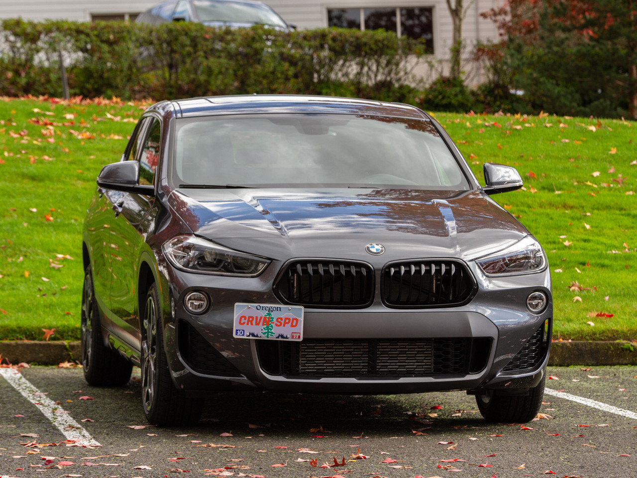 The Platypus License Plate Mount for BMW X1 F48