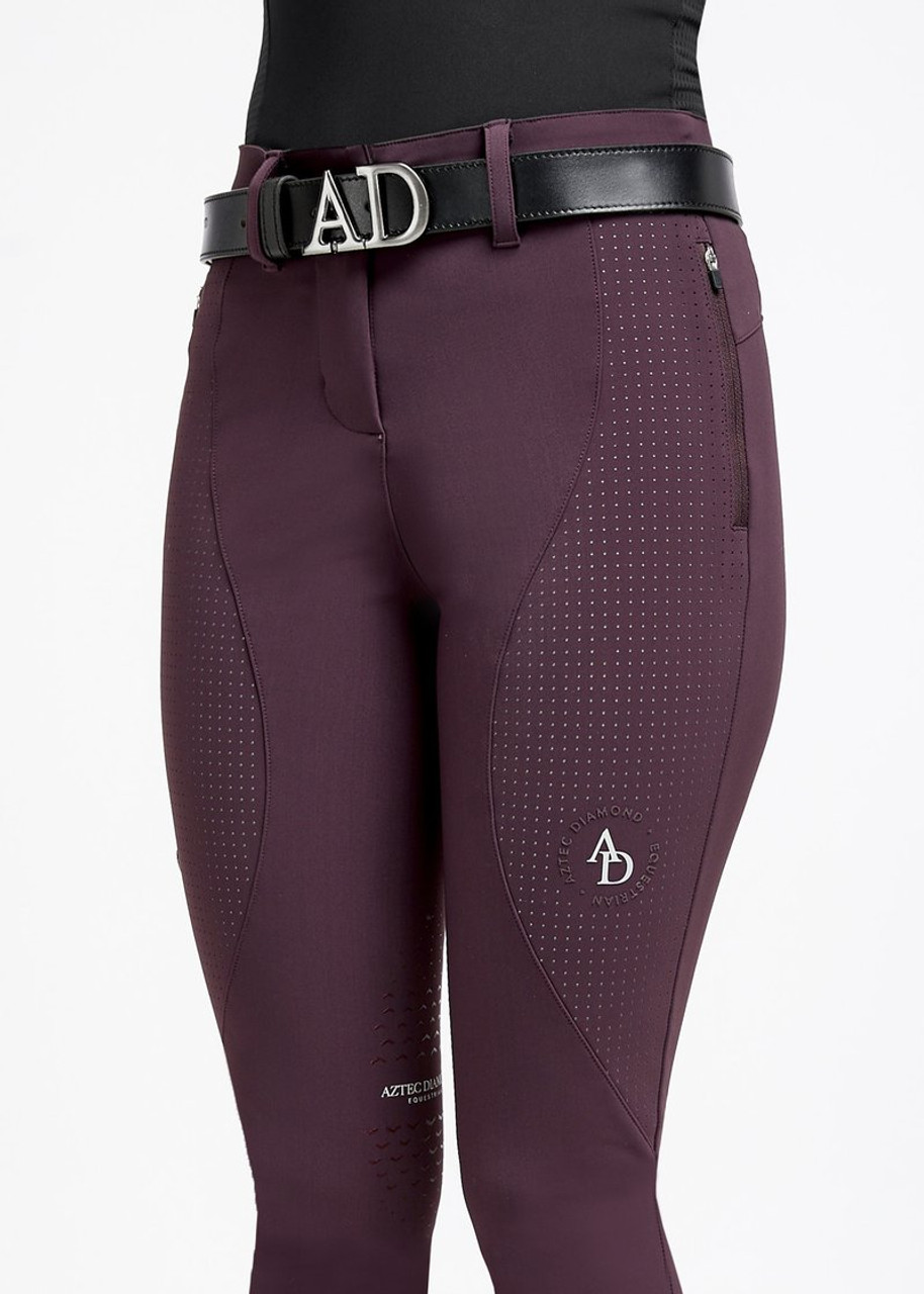 Isla Performance Breeches - Charcoal – Equeene Equestrian