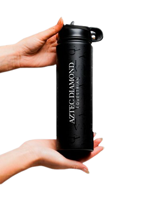 Stainless steel bottle with rubberised coating