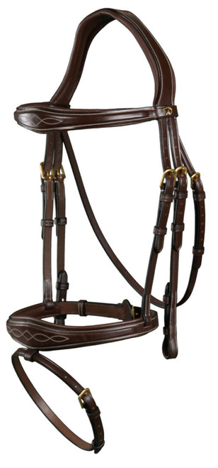 Dy'on 'D Collection' Anatomic Flash Noseband Bridle