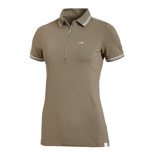 funktional ladies`polo shirt of Schockemöhle Sports from the new spring/summer collection
tonal ribbed collar with two stripes