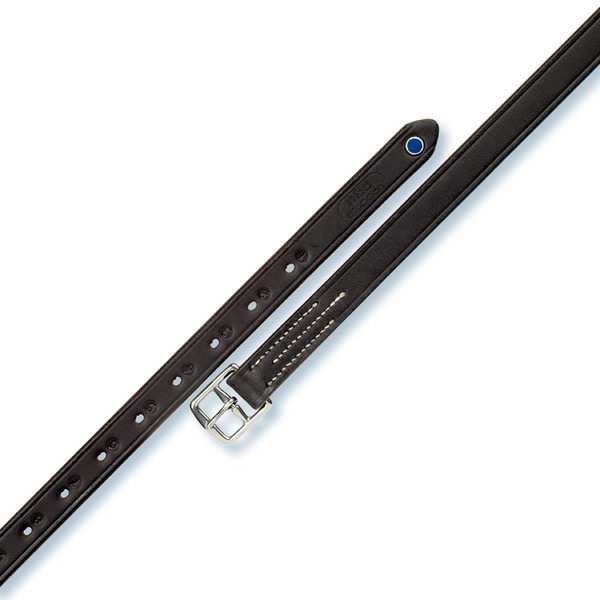 These 1 inch stirrup leathers are soft to the touch, but extremely hard-wearing. Rounded edges and roller buckles of stainless steel that are sewn in three times by hand and numbered holes ensure high comfort. Available in different widths, colours and lengths, these stirrup leathers leave nothing to be desired.