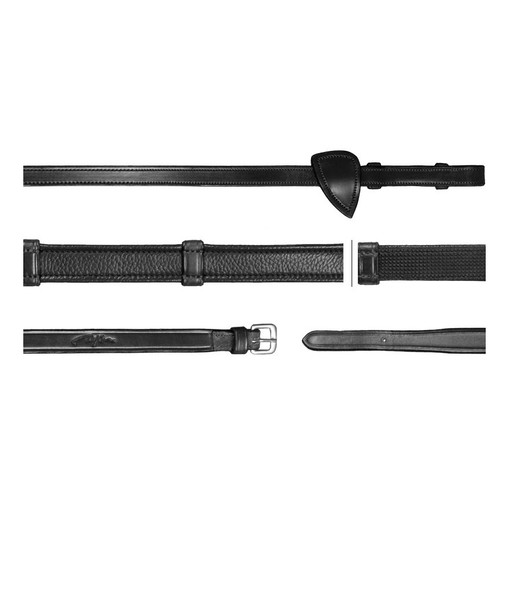 Dy'on (13mm) Hunter Reins w/ 7 Leather Loops 'New English Collection'