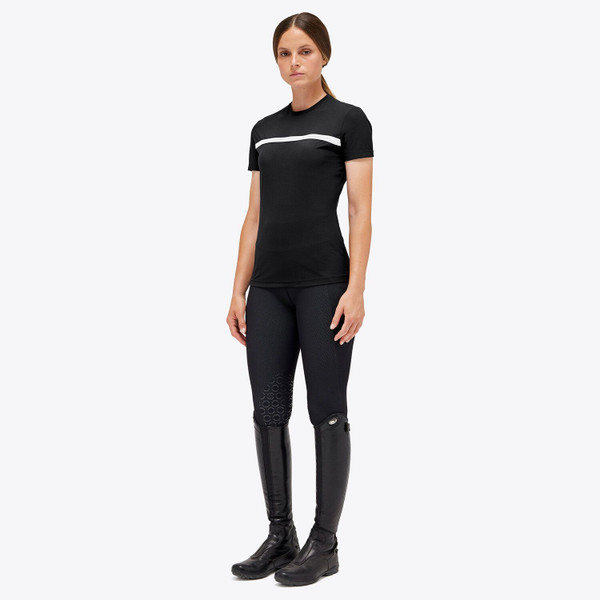 Cavalleria Toscana Jersey Mesh T-Shirt w/ Logo Tape
