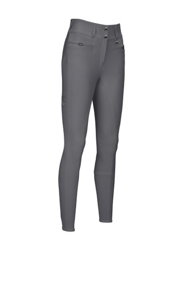 High-waist breeches with Rhinestone application, lightweight, all-season functional fabric