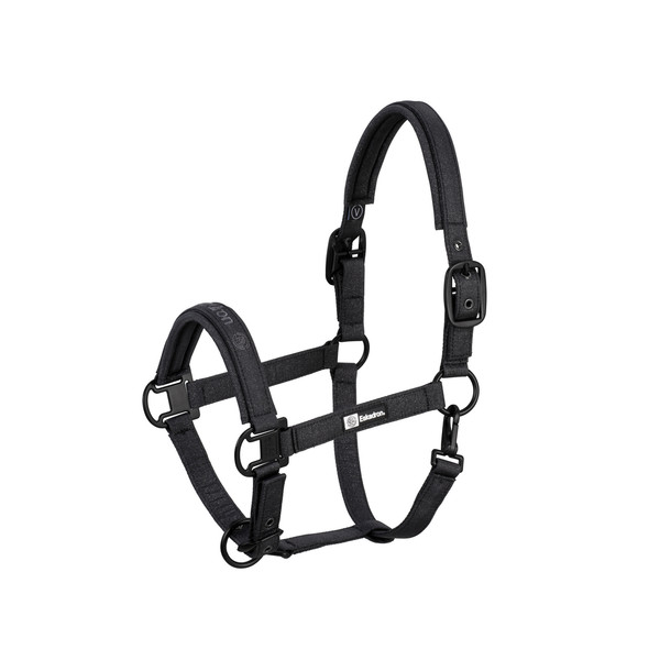 discreetly sparkling headcollar, tear-proof webbing inside, tone in tone Eskadron noseband print