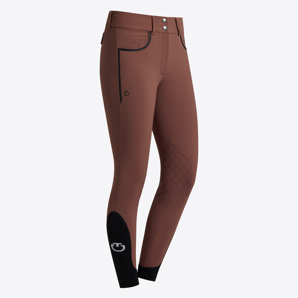 Cavalleria Toscana Women's Knee Patch  Breeches with Back Pockets