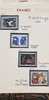 FRANCE Beautiful  Art Stamps On Hand Annotated Pages , 50 ISSUES