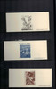 60 OFFICIAL (LA POSTE)  FRENCH ENGRAVED STAMP CARDS IN ALBUM