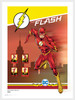 PORTUGAL (2023)- DC Comics Collector Sheets (4)- The Flash,Wonder Woman, Superman, Batman