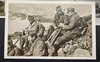 3 RPPC PHOTO POSTCARDS,German WWII Soldiers And Hindenburg Airship unused