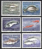 GREENLAND (1986)- FISH, SHRIMP, ETC.- 6 VALUES-SCV=$49!