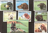 GUINEA-BISSAU (1988)- DOGS- 7 VALUES & SHEET