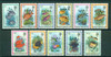 MONTSERRAT- Tropical Fish w/Official Overprint- 11v