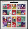 NETHERLANDS: December Stamps 2014- Sheet of 20- self-adhesive- winter themes