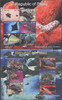 PALAU (2014) Marine Life III- IV- Sheets of 6- fish- turtles- ray- coral etc (2)