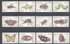 COOK ISLANDS (2014) Entomology II- butterflies- bee- mosquito etc (12)