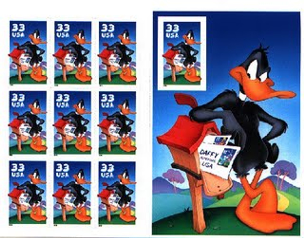 Daffy Duck Postage Stamps