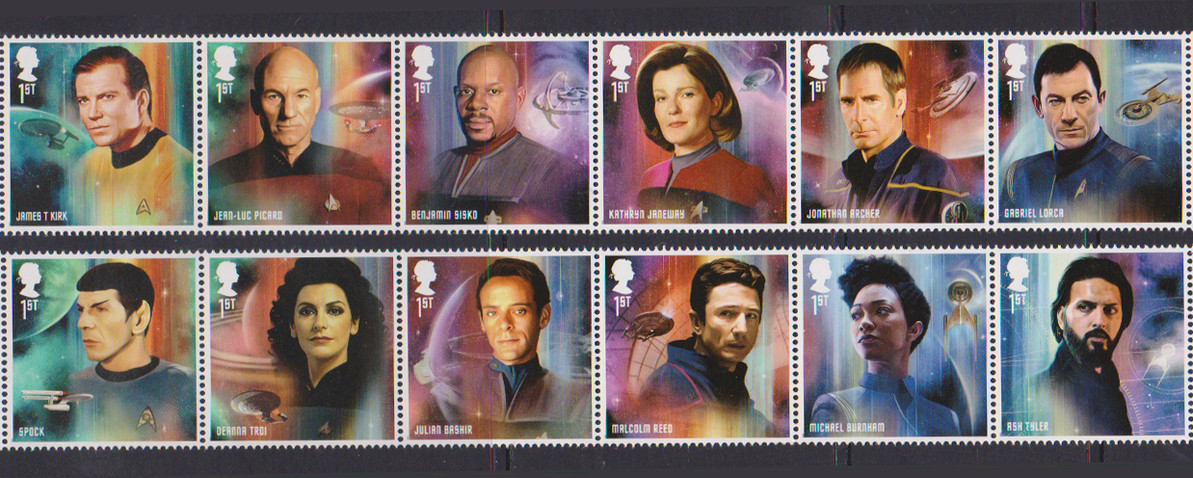 STAMPS THAT CAN TRANSPORT YOU TO NEW GALACTIC FRONTIERS- -STAR TREK