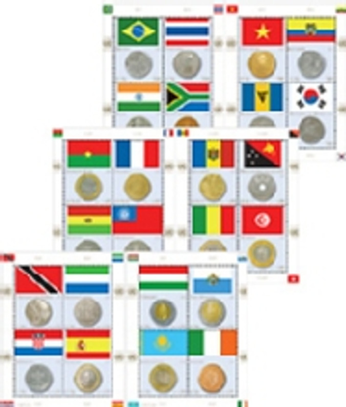 United Nations Coin and Flag Sheet