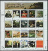 AMERICAN ART ON STAMPS-- A VARIED PERSPECTIVE