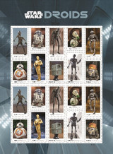 SPECTACULAR "STAR WARS" DROID CHARACTERS FEATURED ON USPS FOREVER STAMPS