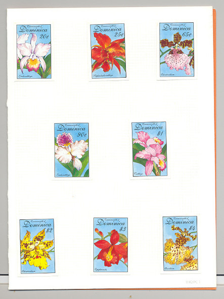 DOMINICA (1994)- ORCHIDS- 8 VALUES