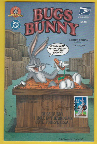 USPS (1997)-- BUGS BUNNY LIMITED EDITION COMIC BOOK W/FIRST DAY CANCEL-- SOLD WITH  COMPLETE MINT SHEET!