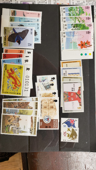 HONG KONG 1980' s Mint Sets , Birds , Trees and Other CV$ 78