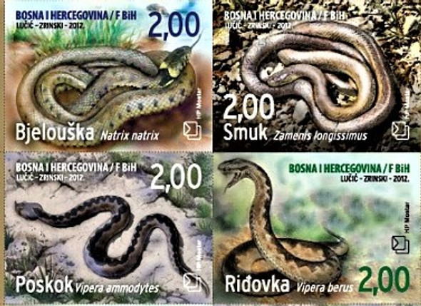 BOSNIA  (2021)-Snakes & Lizards (4v)