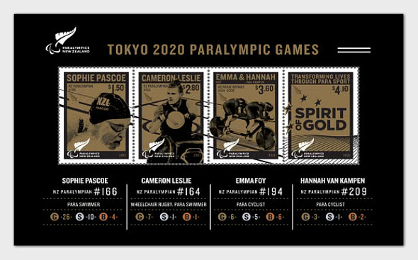 NEW ZEALAND  (2021)-Paraolympics set of 4v & sheet