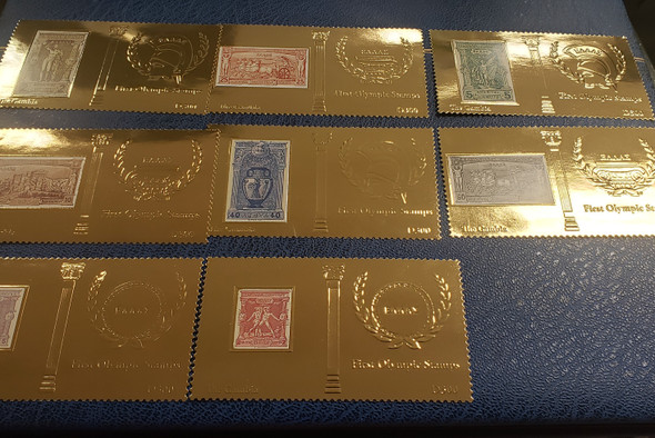 GAMBIA (2012) Partial Set Gold Foil ,Greek Olympics,  8 of 12