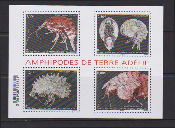 FR. ANTARCTIC (2016)- Amphipods- Sheet of 4