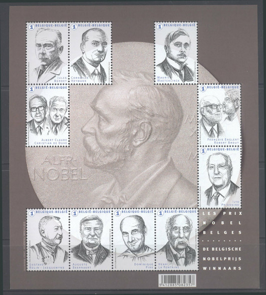 BELGIUM- -Nobel Laureates- Sheet of 10