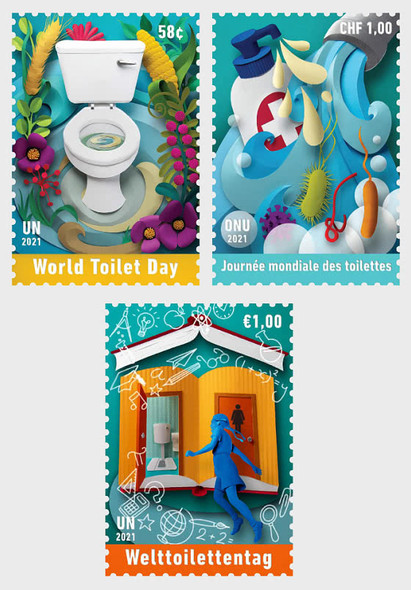 UNITED NATIONS  (2022)- World Toilet Day (3v)