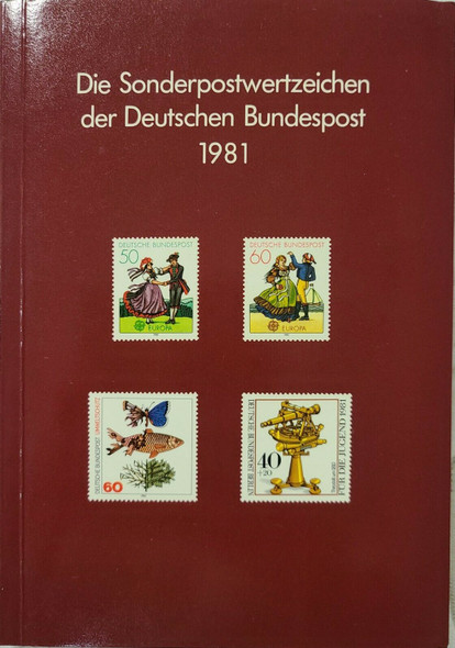 GERMANY (WEST)- 1981 YEAR BOOK W/STAMPS