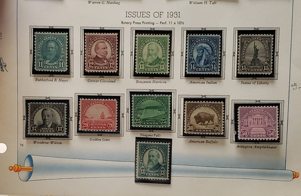 US (1931) SC 692-701  MINT NH CV$137
