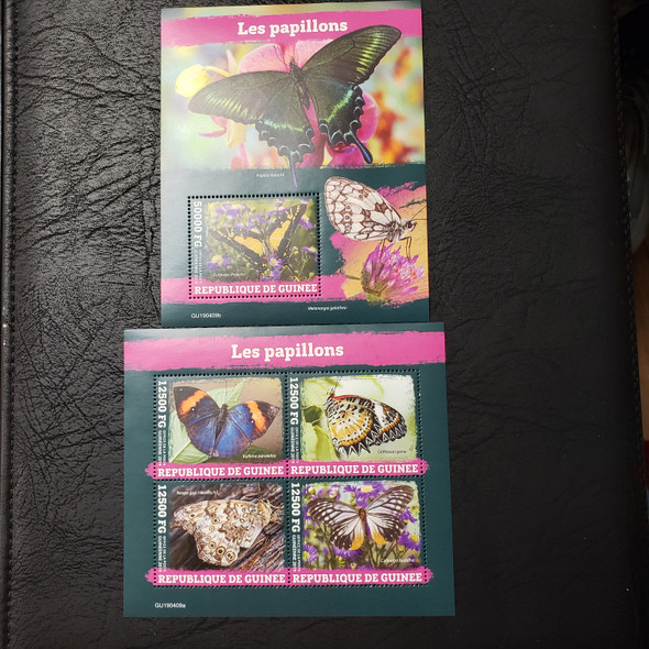 GUINEE 2019 Butterfly Sheet and SS Retail,$19.66 LAST ONE