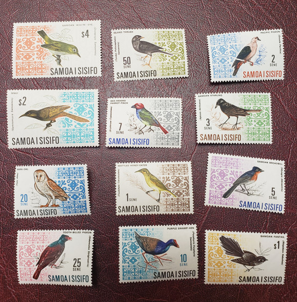 SAMOA SCOTT 265-74b MINT NH  Colorful Birds Cv$49