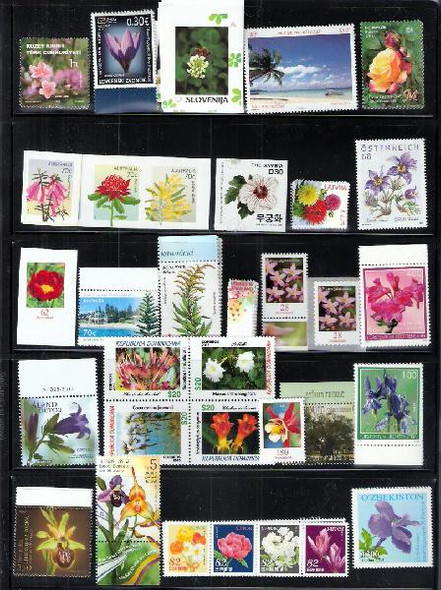 FLOWER & PLANTS COLLECTION- 32 MODERN ISSUES-ORGINAL RETAIL>$186!
